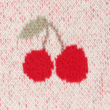 Cherry Organic Baby Blanket + Rattle Gift Set