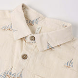 Collared Short Sleeve Shirt || Sail