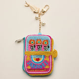 Beaded Sardine Coin Purse Keychain