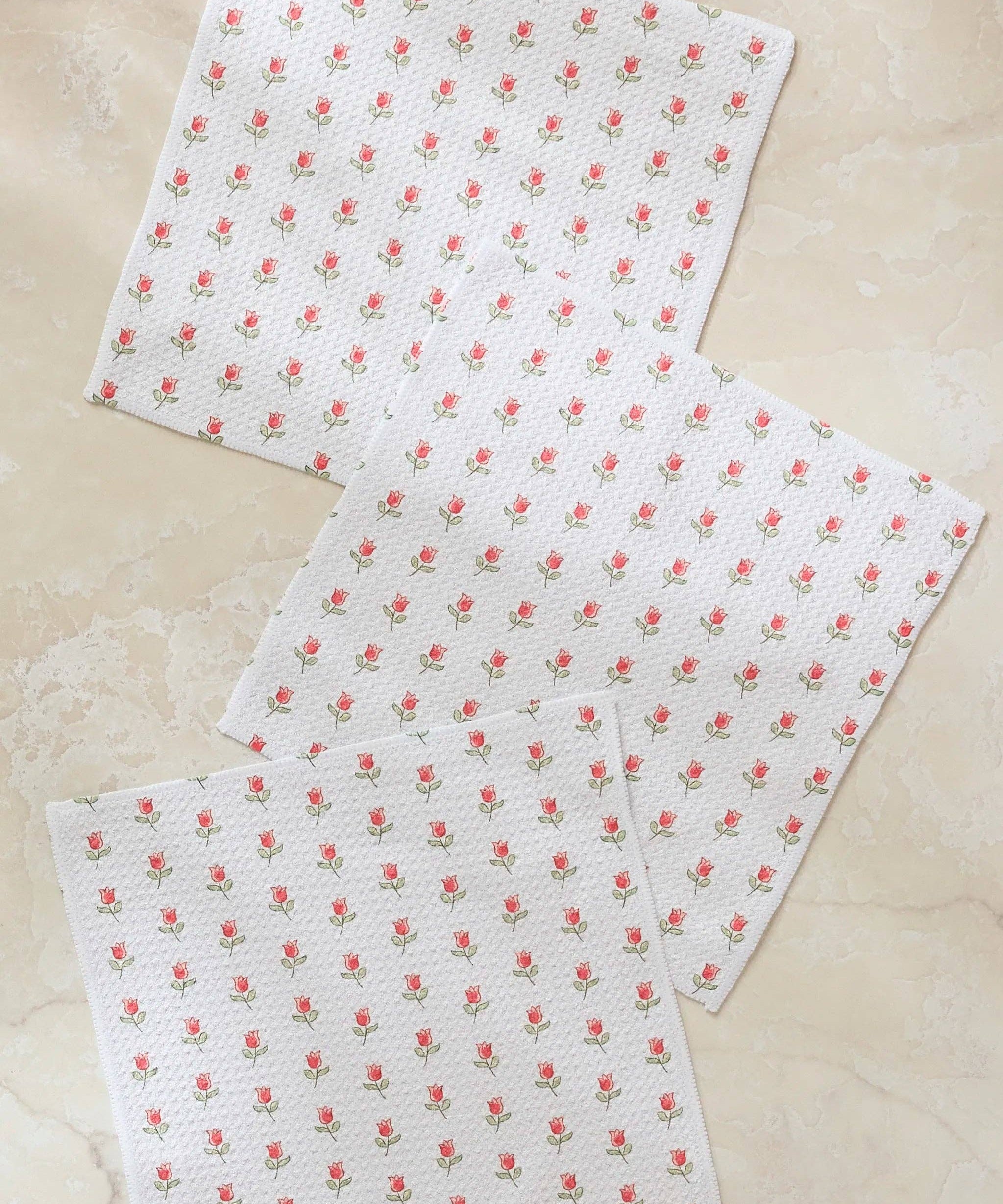 Petite Tulip Dishcloth Set