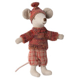 Winter mouse with ski set, Big sister - Rose