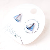 Summer Nautical Sailboat Earrings in red and blue