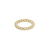 Classic Gold 2.5mm Beaded Disc Ring