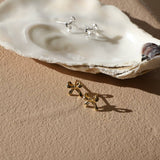 Silver Petite Bow Studs
