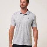 Featherweight Deco Polo : Heather Light Grey