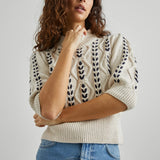 Oatmeal Navy Addy Sweater