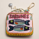 Beaded Sardine Tin Clutch – Pink Hand-Embroidered