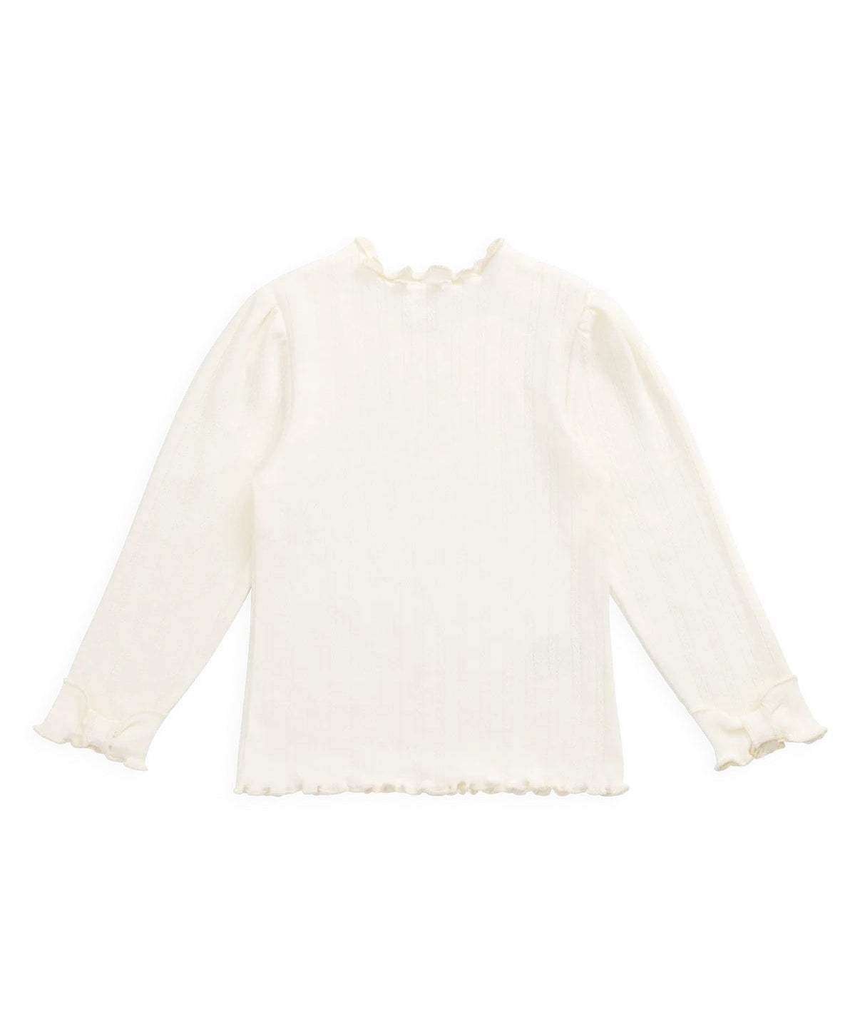 Organic Cotton Pointelle Eliane Top - Parchment