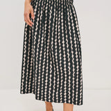 Alessa Skirt : Painted Noir