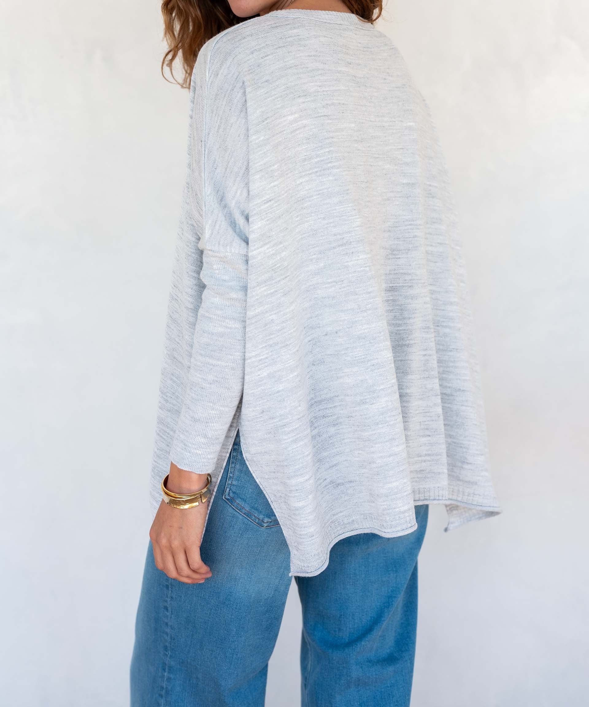 Ash Grey Catalina Crewneck in Petite
