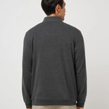 Cloud Quarter Zip : Heathered Black