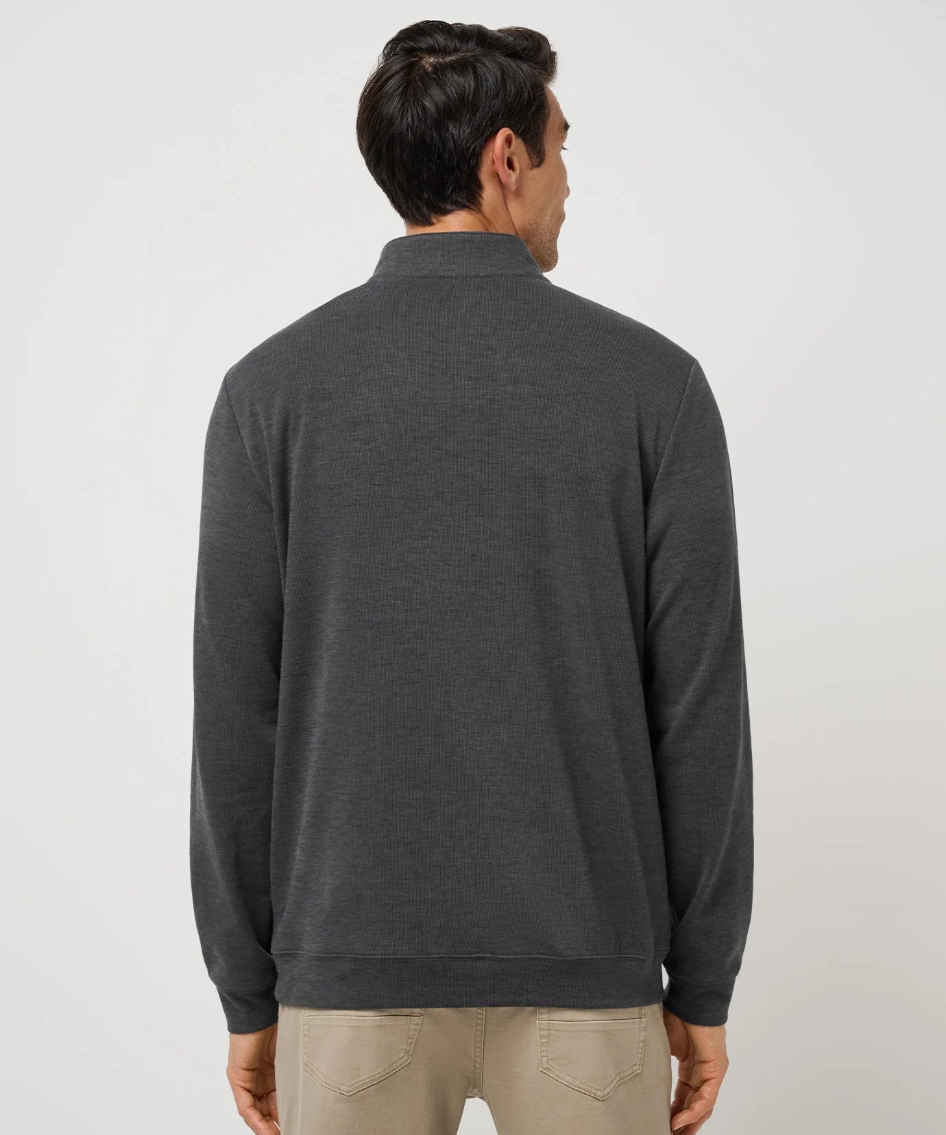 Cloud Quarter Zip : Heathered Black