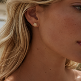 Opal Star Studs : Gold