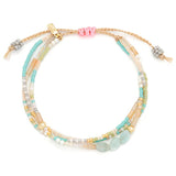 Mixed Media Bracelet - Joy/Dalmatian Jasper/Gold