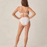 Banded High Cut Bikini Bottom || Summer Garden