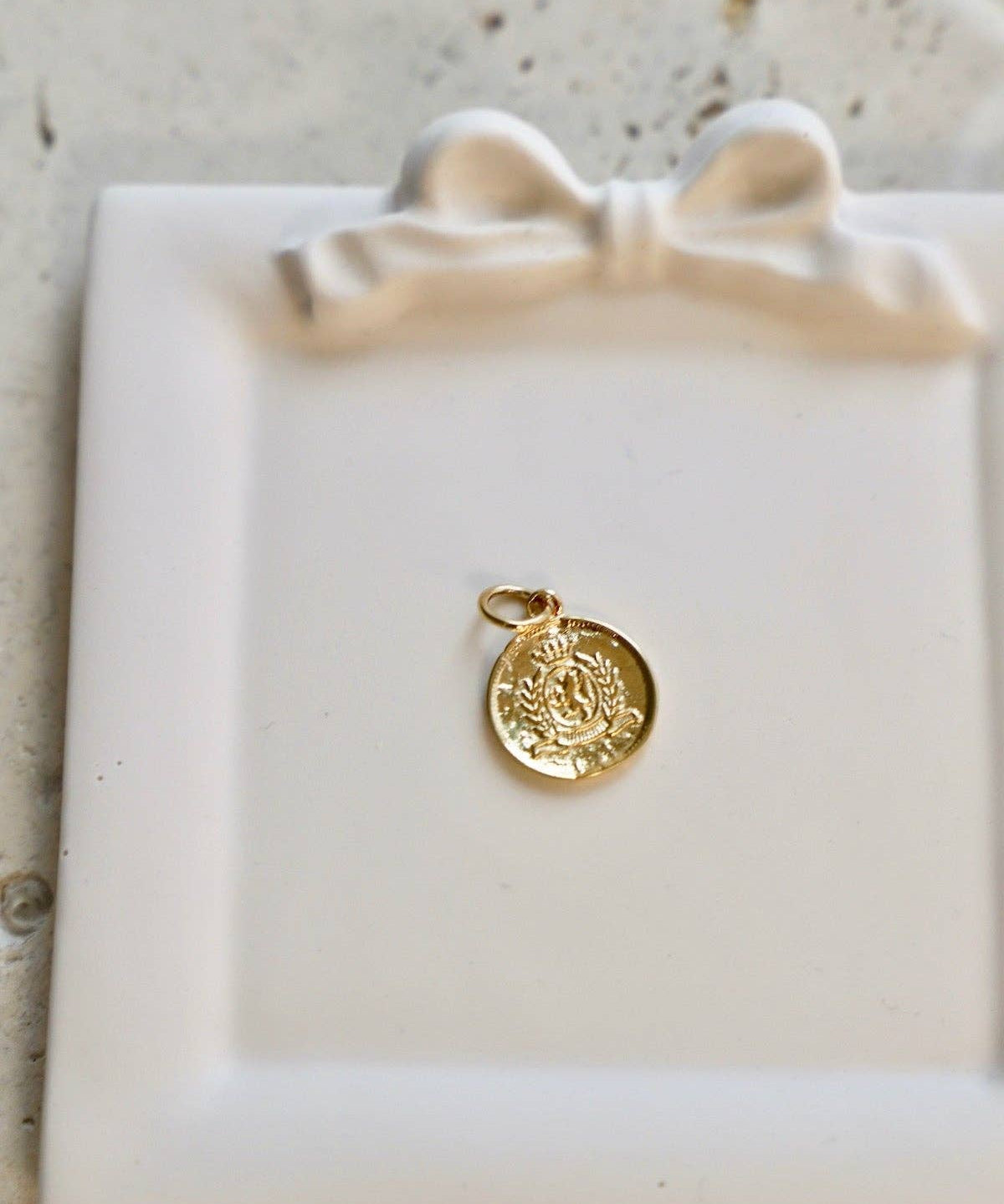 Lora Coin Charm: Gold