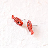 Red Lobster Stud Earrings
