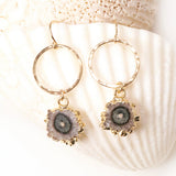 Petite Hammered Stalactite Hoop