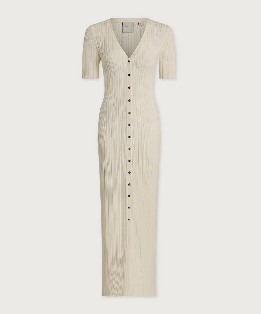 Elexa Knit Dress - Snow White