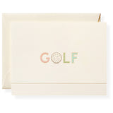 Golfing Individual Note Card