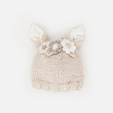 Flower Bunny Beanie : Natural