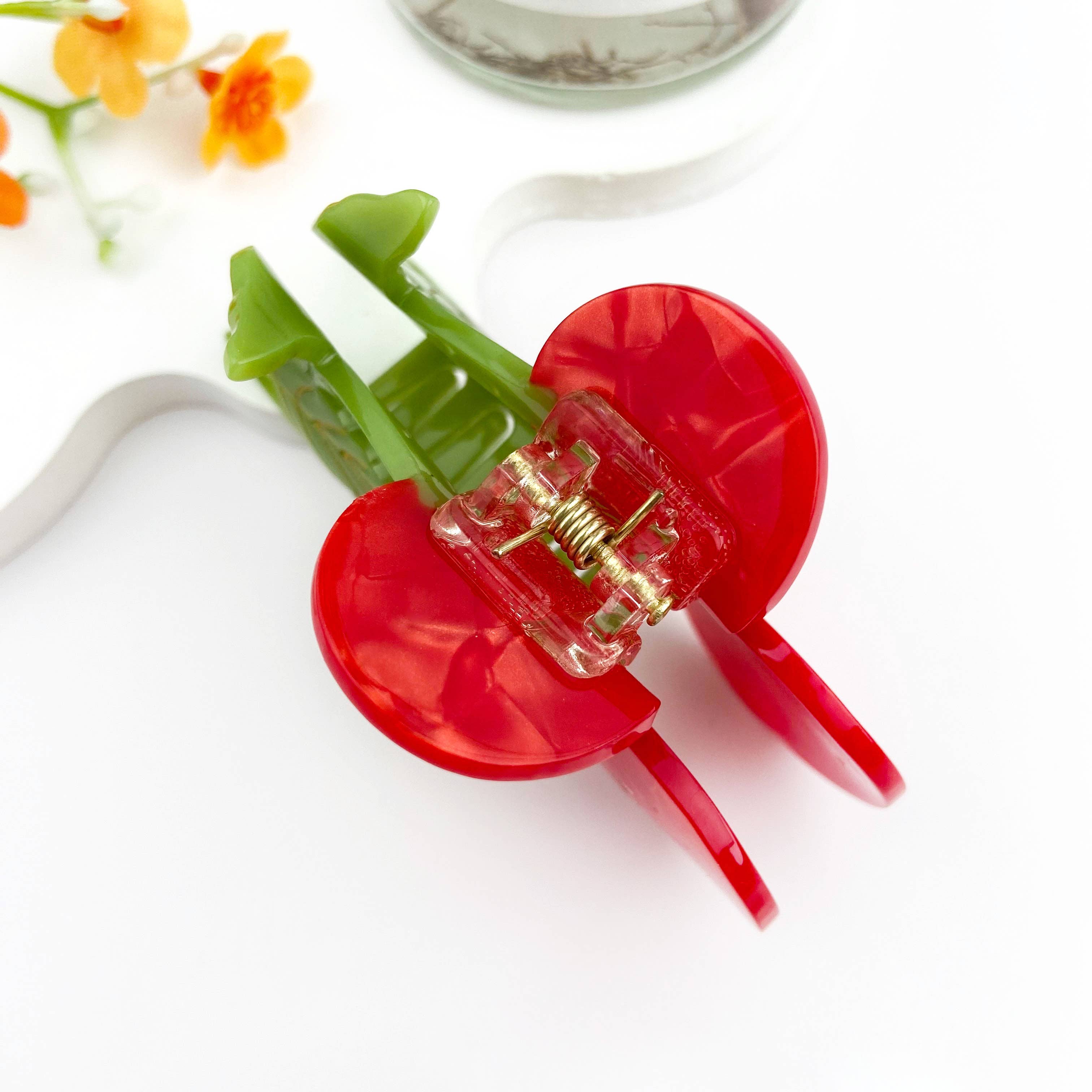 Cherry Acetate Hair Clip