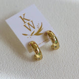 Penny CZ Star Hoops: Silver