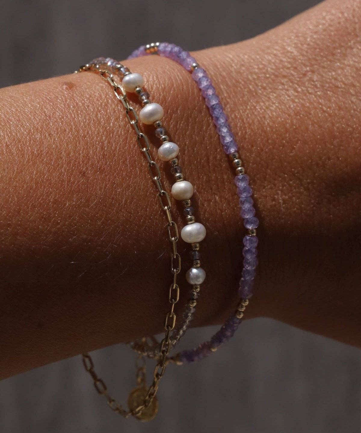 Lavender Amethyst Quartz Bracelet