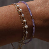 Lavender Amethyst Quartz Bracelet