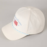 The Land of Freedom Flag Embroidered Trucker Hat