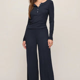 Just Right Rib Long Sleeve - Eclipse