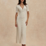 Elexa Knit Dress - Snow White