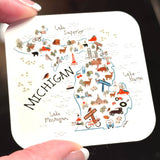 Michigan Icons Magnet