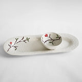 Bird on Branch Medium Oval Platter