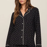 Luxe Dot PJ Top Black