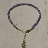Tanzanite Beaded Bracelet