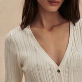 Elexa Knit Dress - Snow White