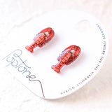 Red Lobster Stud Earrings