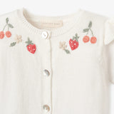 Strawberry Embroidered Cardigan