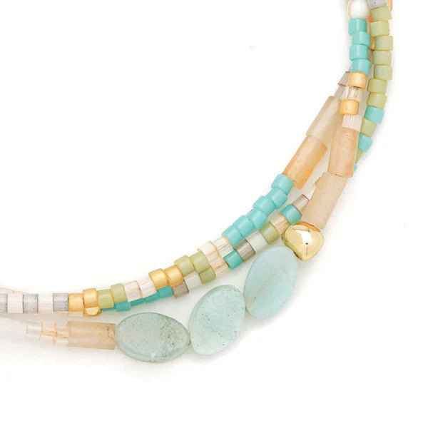 Mixed Media Bracelet - Joy/Dalmatian Jasper/Gold