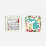 Michigan in Bloom Square Tray