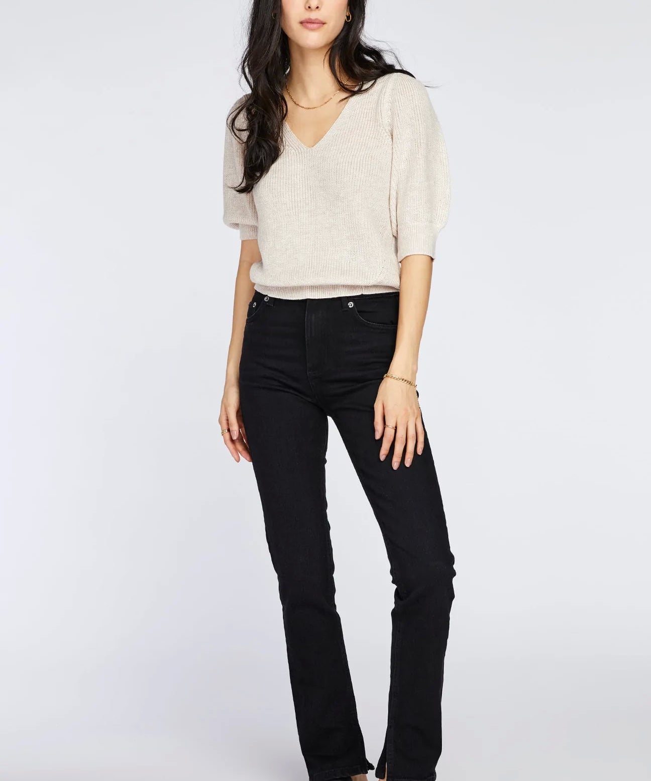 Phoebe Pullover- Heather Oatmeal
