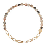 Mini Stone with Chain Stacking Bracelet