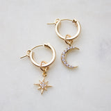 Celestial Hoops with Cubic Zirconia