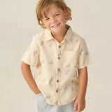 Collared Short Sleeve Shirt || Sail