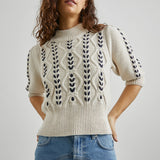 Oatmeal Navy Addy Sweater