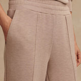 The Wide Leg Pant 28" Taupe Marl