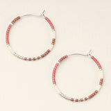 Chromacolor Miyuki Small Hoop - Blush Multi/Silver