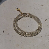 Champagne Crystal Double Wrap Bracelet