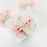 Ice Cream Hair Clip : Soft Rainbow
